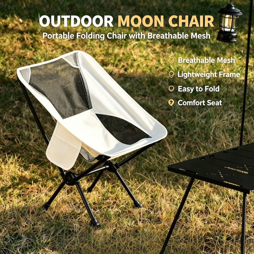 Fishing Backpack - Portable Foldable Camping Chairs Ultralight Backpacking